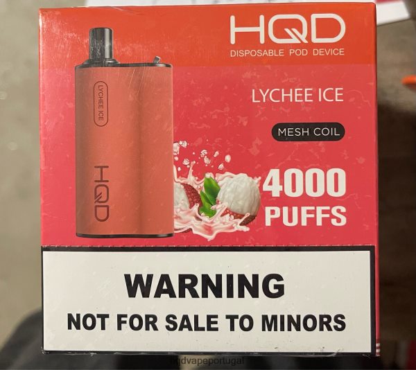 Best HQD Flavor - HQD BOX 4000 baforadas H4P8VT110 gelo de lichia