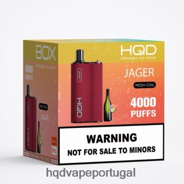 HQD Vape Lisbon - HQD BOX 4000 baforadas H4P8VT113 Jager
