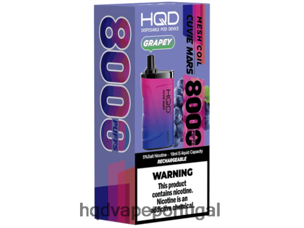 Best HQD Flavor - HQD CUVIE MARS descartável H4P8VT170 uva