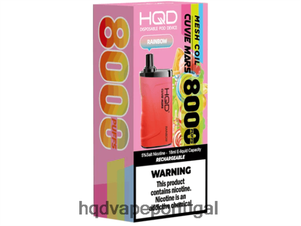 Best HQD Flavor - HQD CUVIE MARS descartável H4P8VT240 arco-íris