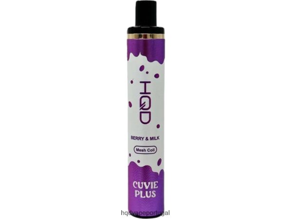 Best HQD Flavor - HQD CUVIE PLUS descartável H4P8VT130 baga e leite