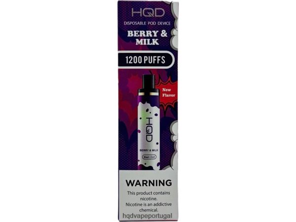 Best HQD Flavor - HQD CUVIE PLUS descartável H4P8VT130 baga e leite
