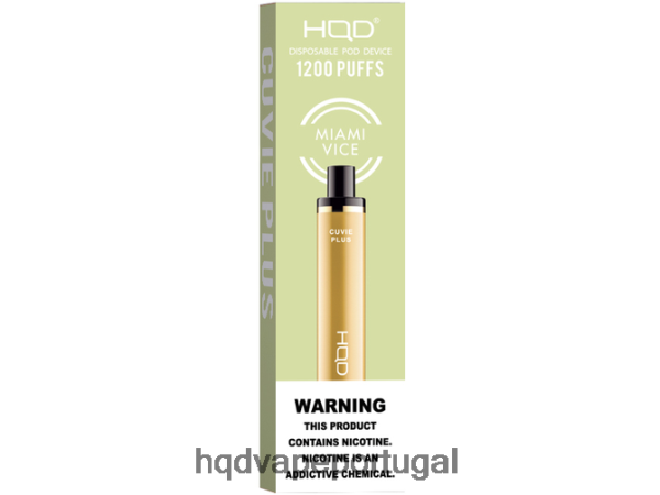 Best HQD Flavor - HQD CUVIE PLUS vaporizador descartável H4P8VT220 Miami Vice