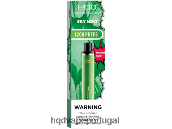 Best HQD Flavor - HQD CUVIE PLUS vaporizador descartável H4P8VT250 hortelã do céu