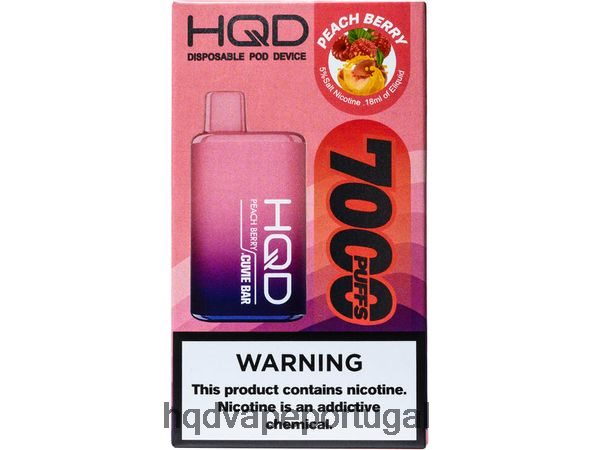 HQD Online Shop - HQD CUVIE BAR descartável H4P8VT228 baga de pêssego
