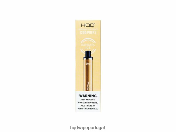 HQD Online Shop - HQD CUVIE PLUS vaporizador descartável H4P8VT128 gelo de banana