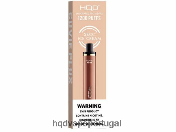 HQD Online Shop - HQD CUVIE PLUS vaporizador descartável H4P8VT248 sorvete SBCC