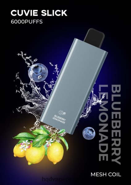 HQD Online Shop - HQD CUVIE SLICK 6.000 baforadas H4P8VT38 limonada de mirtilo