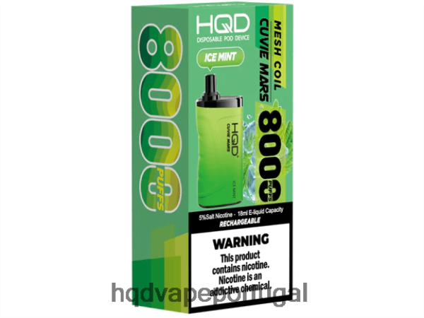 HQD Portugal - HQD CUVIE MARS descartável H4P8VT201 hortelã gelada