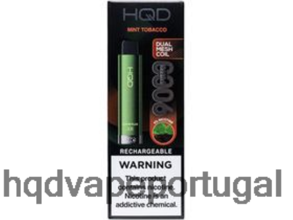HQD Portugal - HQD CUVIE PLUS 2.0 descartável H4P8VT221 tabaco de menta