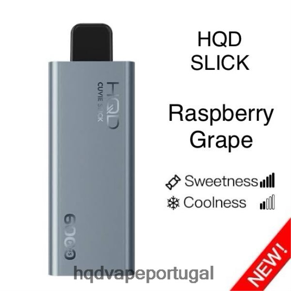 HQD Portugal - HQD CUVIE SLICK 6.000 baforadas H4P8VT21 uva framboesa lisa