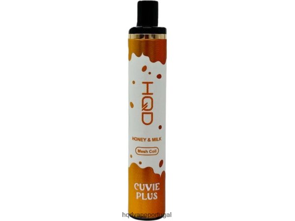 HQD Vape Lisbon - HQD CUVIE PLUS descartável H4P8VT173 mel e leite
