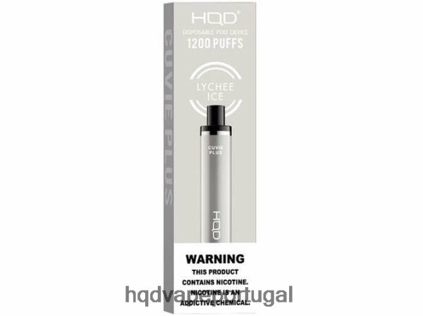 HQD Vape Lisbon - HQD CUVIE PLUS vaporizador descartável H4P8VT213 gelo de lichia