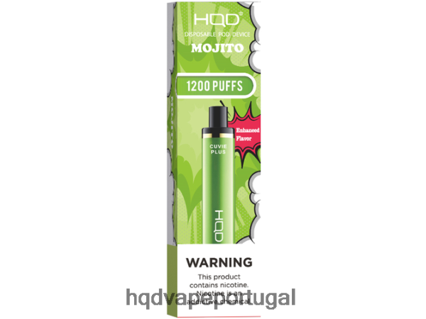HQD Vape Lisbon - HQD CUVIE PLUS vaporizador descartável H4P8VT223 Mojito