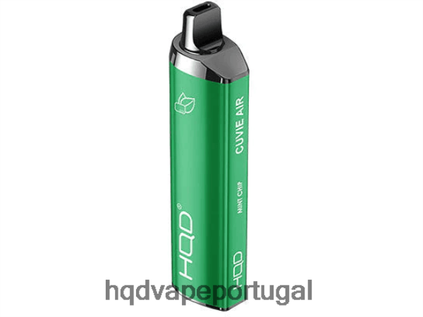 HQD Vape Portugal - HQD CUVIE AIR descartável H4P8VT192 lascas de hortelã