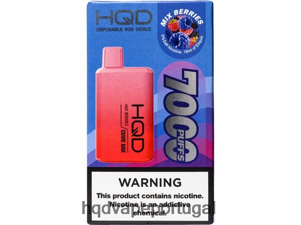 HQD Vape Portugal - HQD CUVIE BAR descartável H4P8VT222 misture frutas