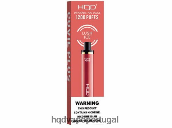 HQD Vape Portugal - HQD CUVIE PLUS vaporizador descartável H4P8VT212 gelo exuberante