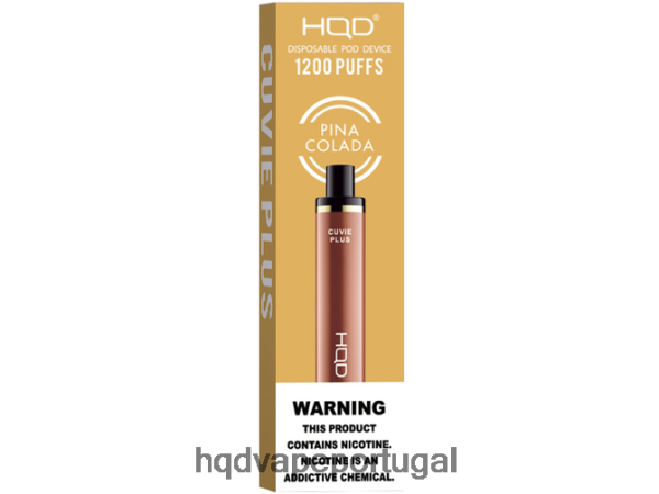 HQD Vape Portugal - HQD CUVIE PLUS vaporizador descartável H4P8VT232 piña colada