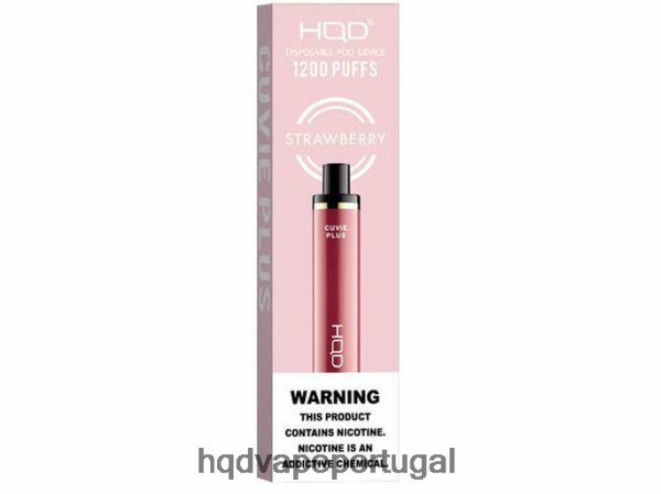 HQD Vape Portugal - HQD CUVIE PLUS vaporizador descartável H4P8VT252 morango