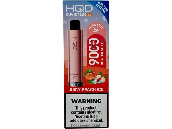 HQD Vape Price - HQD CUVIE PLUS 2.0 (edição de inverno) H4P8VT204 suculento gelo de pêssego