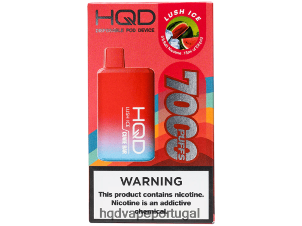 HQD Vape Shop - HQD CUVIE BAR descartável H4P8VT209 gelo exuberante