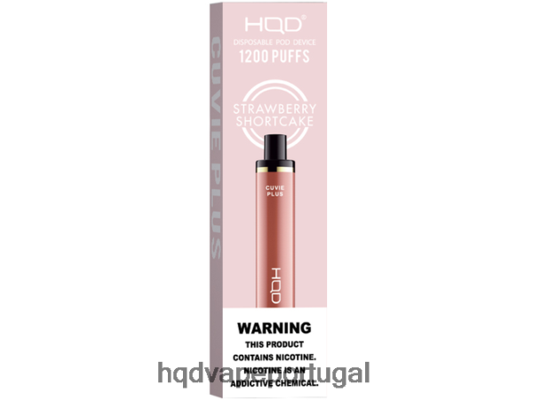 HQD Vape Shop - HQD CUVIE PLUS vaporizador descartável H4P8VT259 biscoito de morango