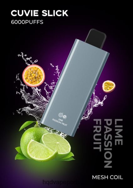 HQD Vape Shop - HQD CUVIE SLICK 6.000 baforadas H4P8VT29 maracujá com limão