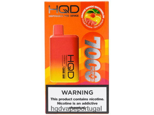 HQD Vapes For Sale - HQD CUVIE BAR descartável H4P8VT227 melancia manga laranja