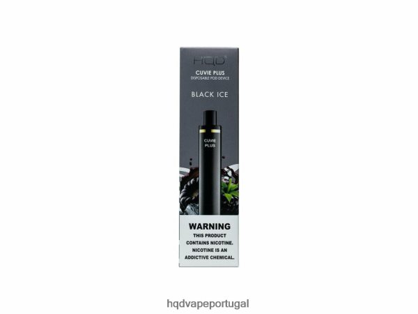 HQD Wholesale - HQD CUVIE PLUS vaporizador descartável H4P8VT136 gelo preto