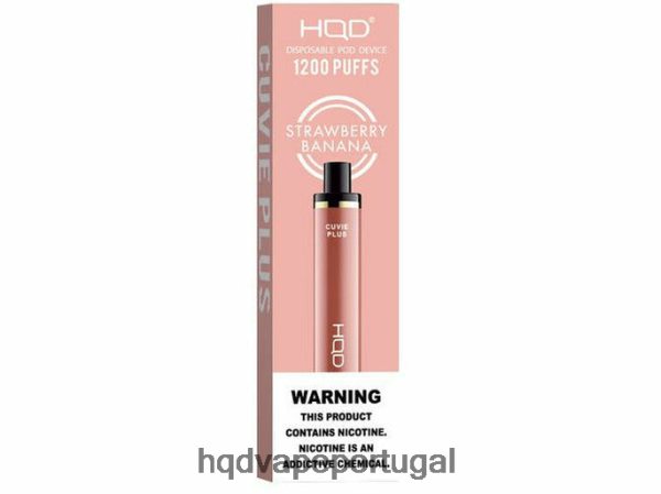 HQD Wholesale - HQD CUVIE PLUS vaporizador descartável H4P8VT256 morango banana