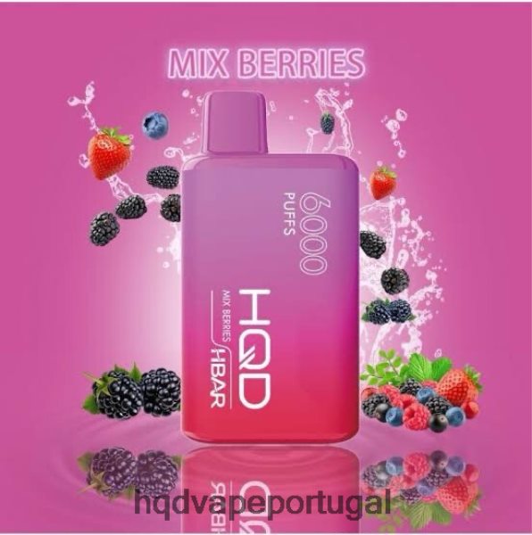 Best HQD Flavor - HQD HBAR 6.000 baforadas H4P8VT50 mix de frutas congeladas
