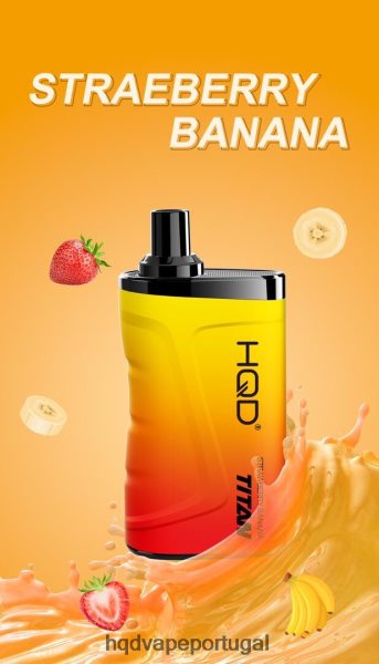 HQD Vape Lisbon - HQD TITAN 7.000 baforadas H4P8VT13 morango banana