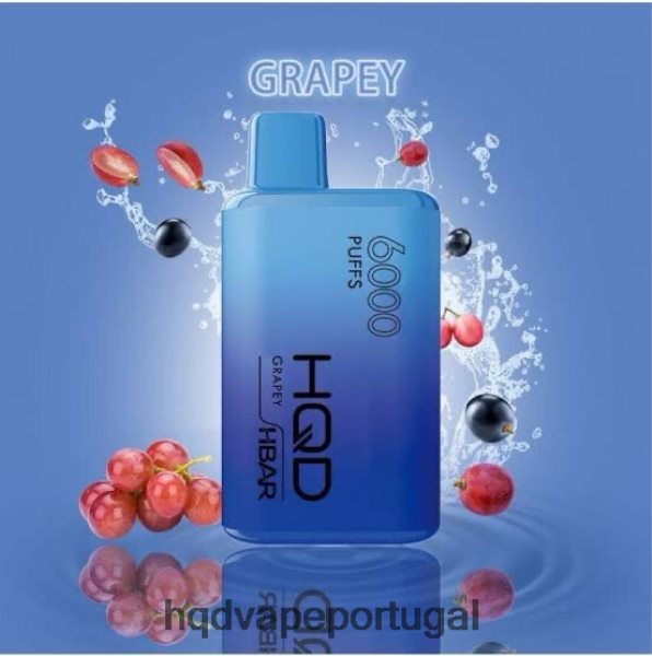 HQD Vape Portugal - HQD HBAR 6.000 baforadas H4P8VT42 uva