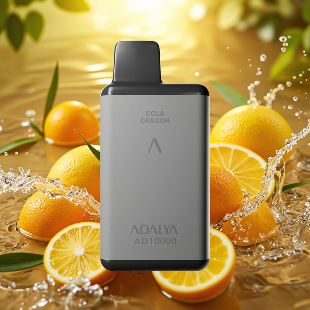 Adalya AD 10000 Puffs Disposable Vape Amor 66 Cinza Espacial USB-C 14ml 2%