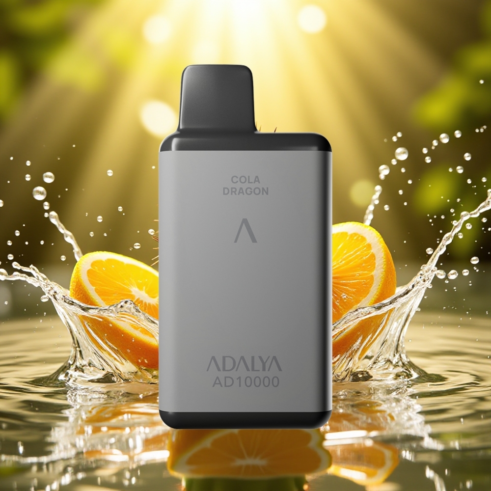 Adalya AD 10000 Puffs Disposable Vape Cactus Splash 14ml 2% Space Gray USB-C 650mAh