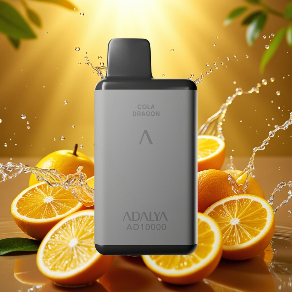 Adalya AD 10000 Puffs Disposable Vape Dragão Cola Cinza Espacial 14ml 2% USB-C