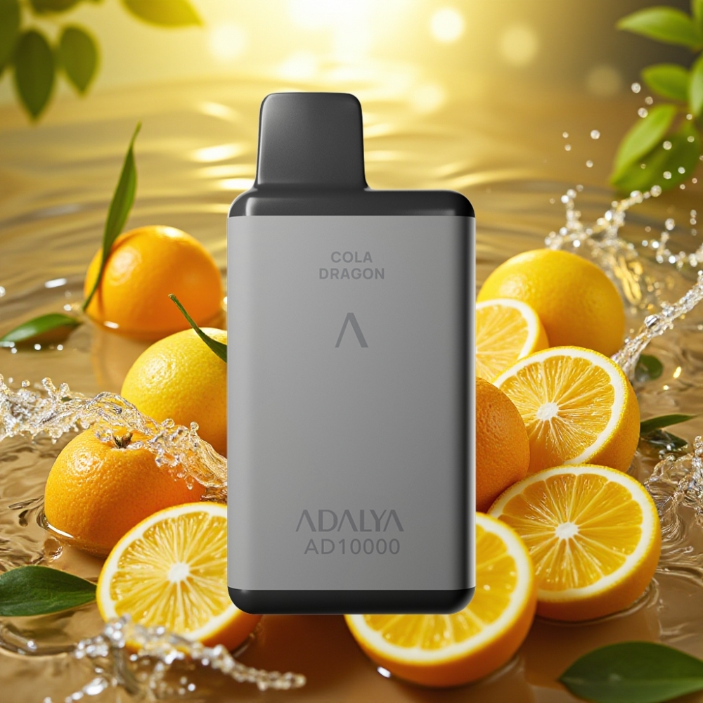 Adalya AD 10000 Puffs Disposable Vape Matador de Damas Cinza Espacial USB-C 14ml