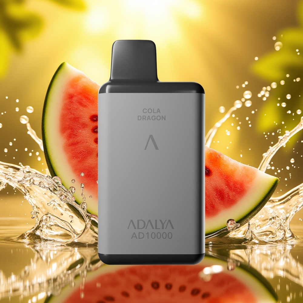 Adalya AD 10000 Puffs Disposable Vape Melancia Gelada Cinza Espacial USB-C 14ml 2%