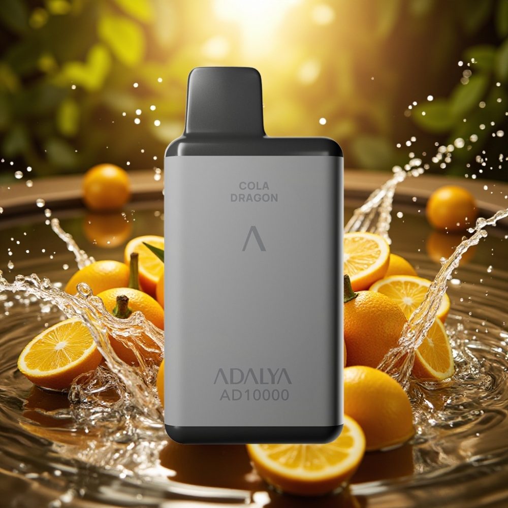 Adalya AD 10000 Puffs Disposable Vape Noite Berlim Cinza Espacial 14ml 2% USB-C
