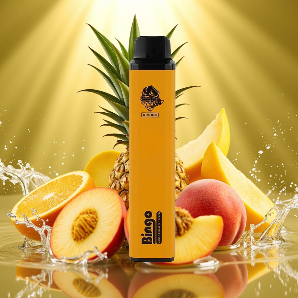 Aivono Aim Bingo 4000 Puffs 10mL 1000mAh Abacaxi Pêssego Wango Disposable Vape