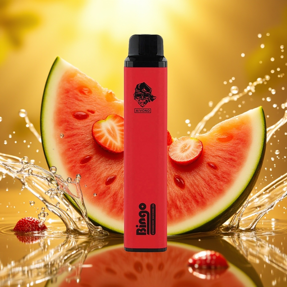 Aivono Aim Bingo 4000 Puffs 10mL Morango Melancia Recarregável