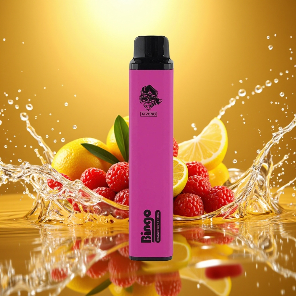 Aivono Aim Bingo 4000 Puffs Recarregável 10mL Cranberry Limão 1000mAh 10.08W