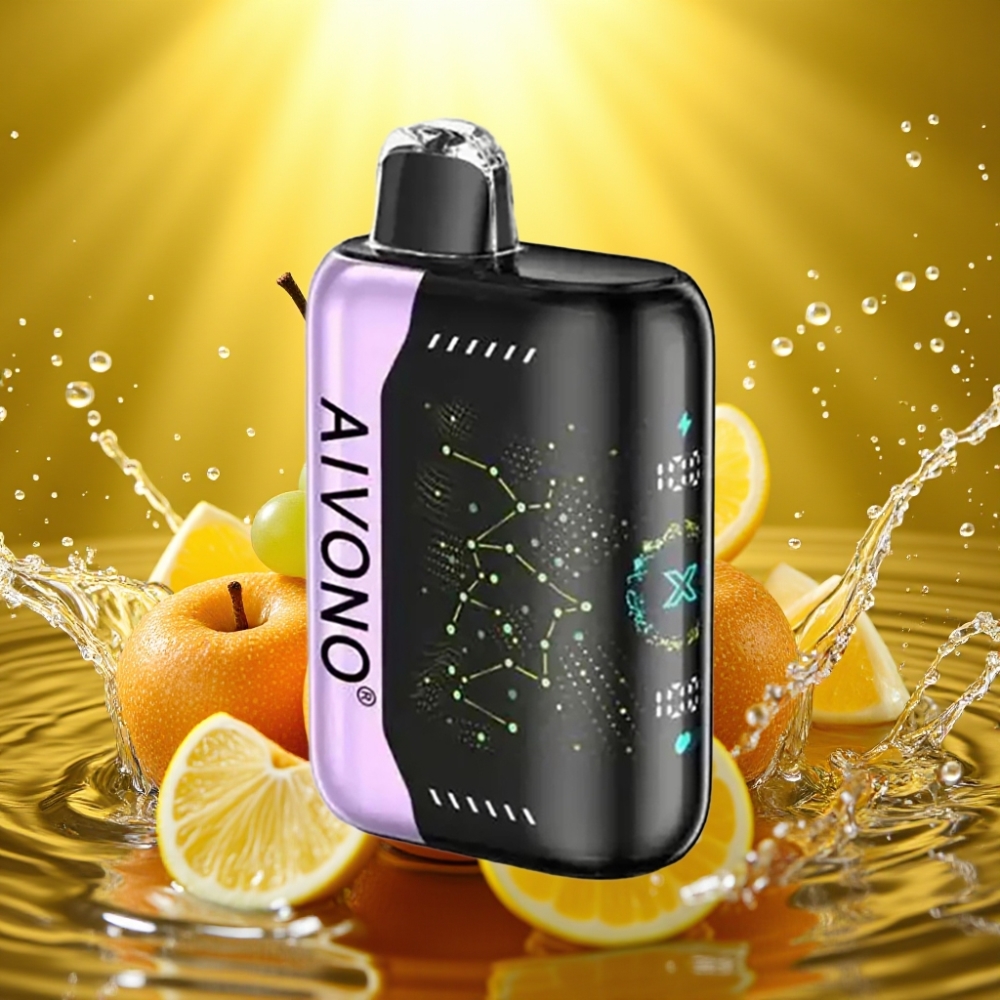 Aivono AIM BOOM 25000 Puffs 0-5% Nic 28ml 650mAh 1.2ohm Type-C Maçã Verde Uva