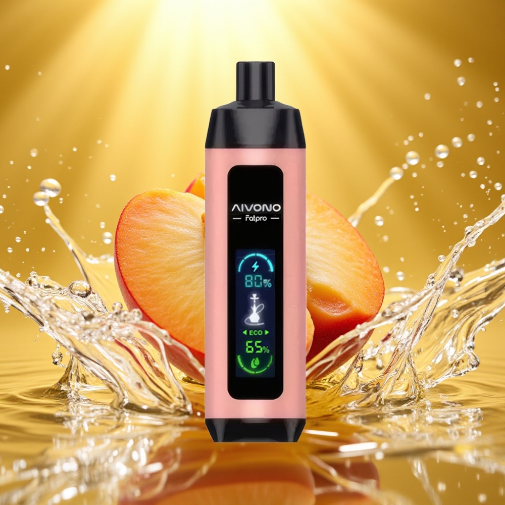 Aivono Aim Fatpro 22000 Puffs Duplo Eco/Boost 28ml Gelo de Pêssego