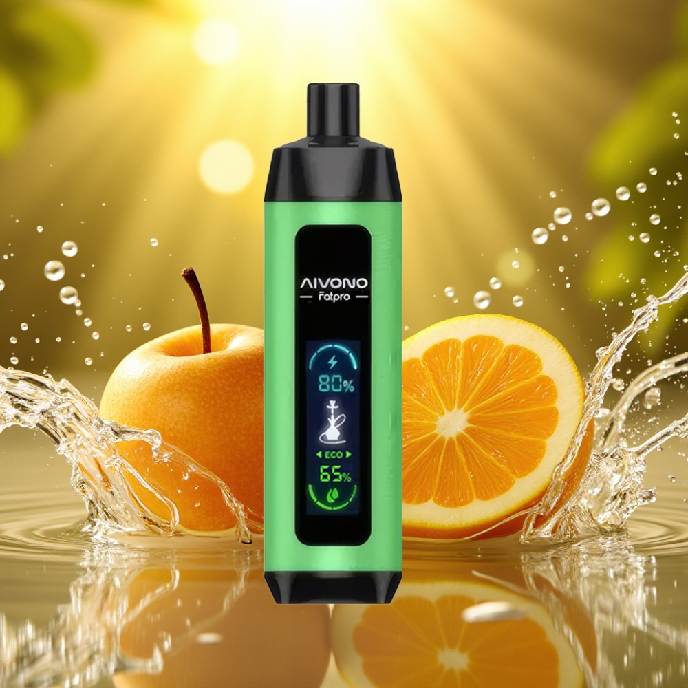 Aivono Aim Fatpro 22000 Puffs Recarregável Duas Maçãs 28ml 0.6ohm Eco/Boost