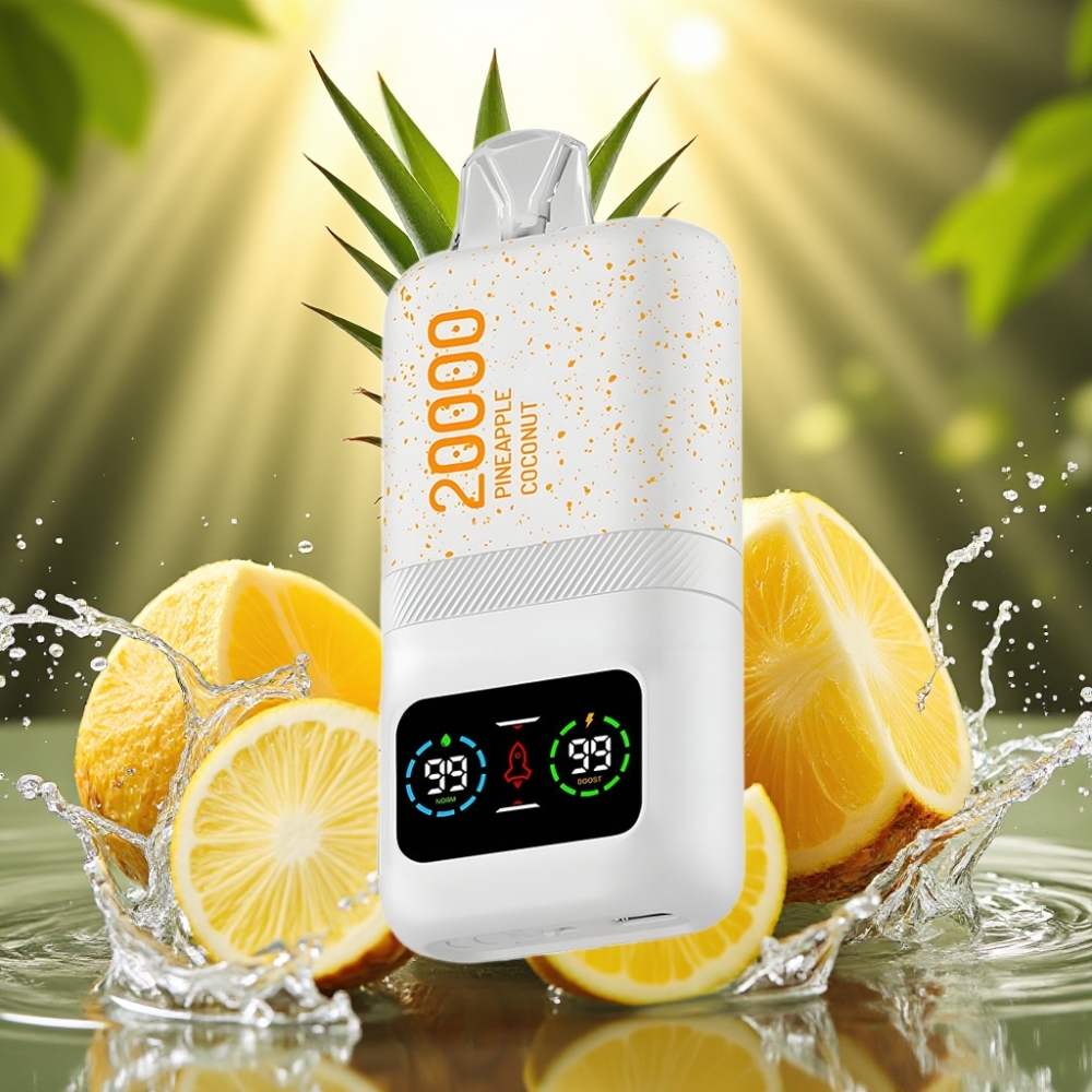 Aivono AIM MAGIC 20000 Puffs 0-5% Nic 26ml Dual Mesh LCD Type-C 600mAh 10 Sabores Abacaxi Coco