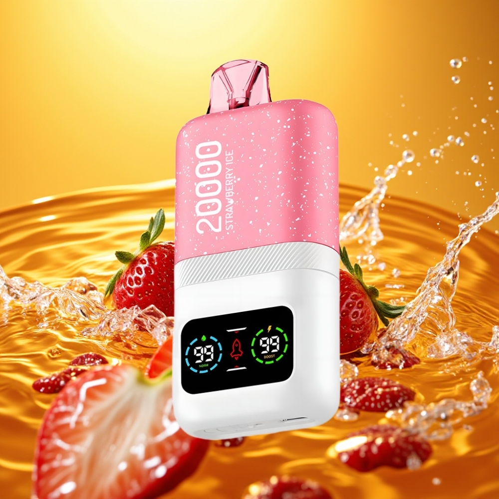 Aivono AIM MAGIC 20000 Puffs 0-5% Nic 26ml Dual Mesh LCD Type-C 600mAh Morango Gelo