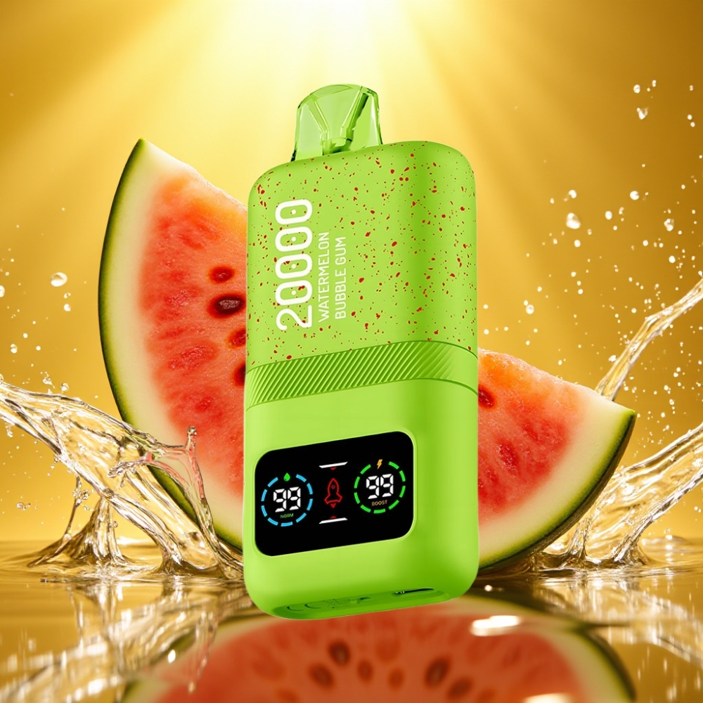 Aivono AIM MAGIC 20000 Puffs 26ml Dual Mesh LCD Type-C 600mAh 10 Sabores Sabor Chiclete de Melancia
