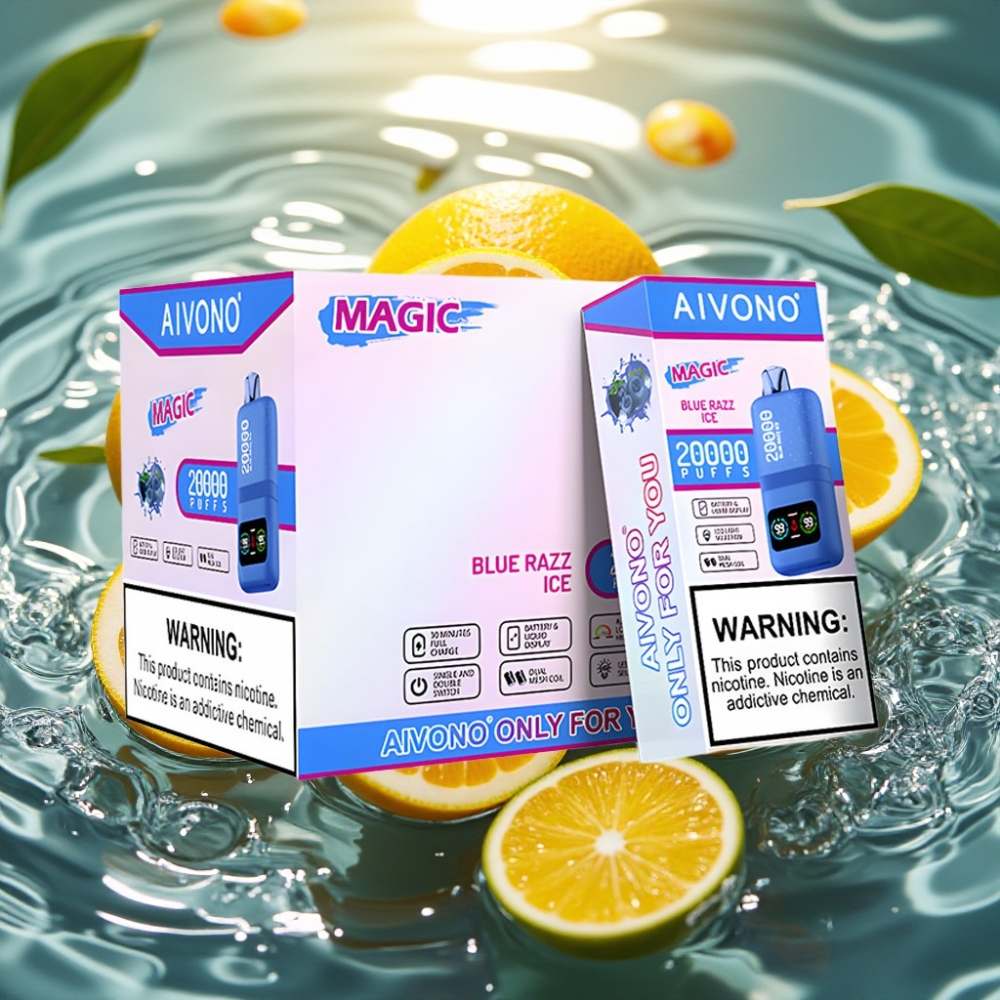 Aivono AIM MAGIC 20000 Puffs 26ml Tipo-C Recarregável Gelo Framboesa Azul