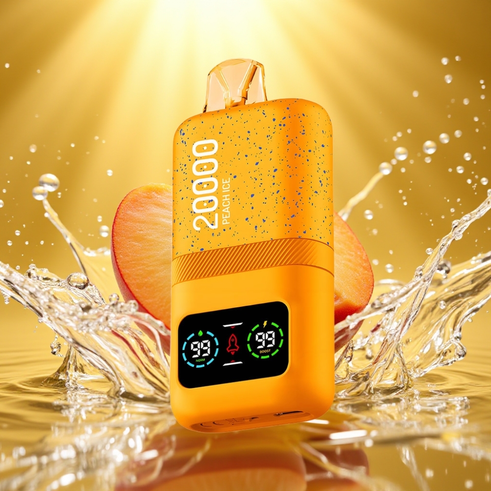 Aivono AIM MAGIC 20000 Puffs 26ml Tipo-C Recarregável LCD Gelo de Pêssego